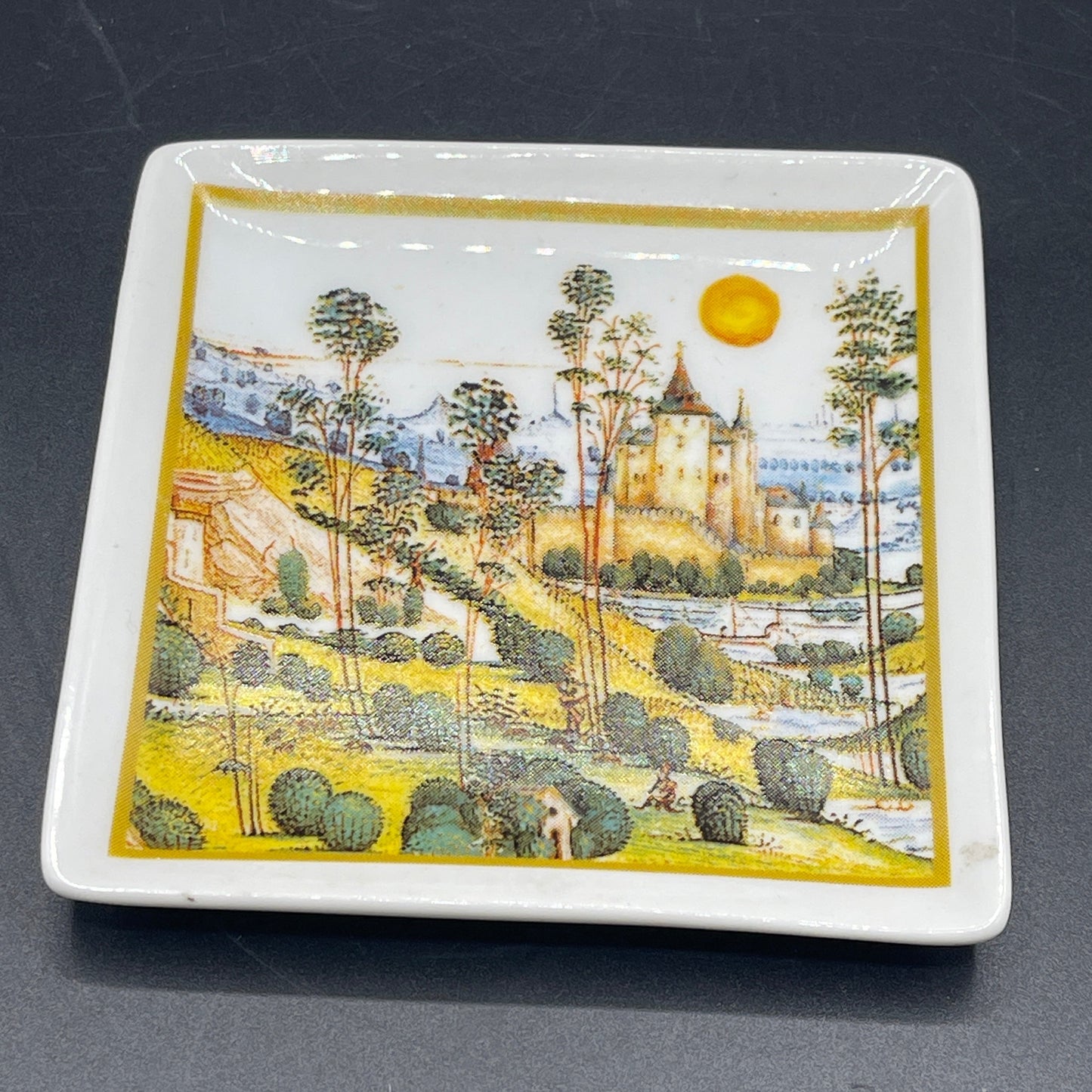 Spanish Castle by the Sea Trinket Dish