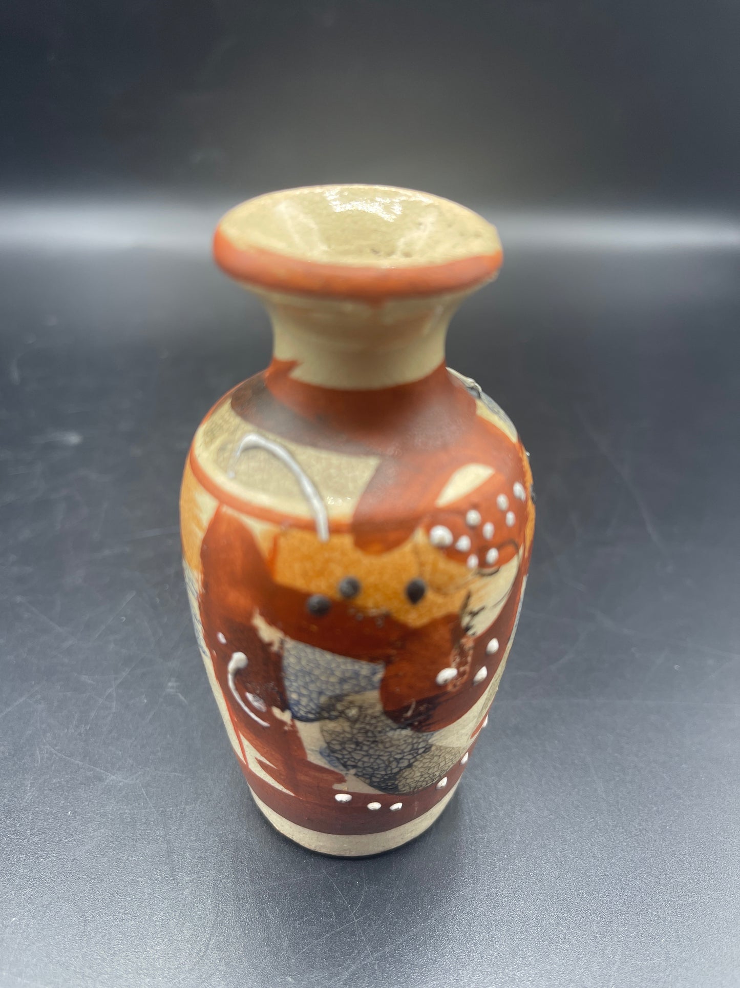 Vintage Satsuma Moriage Vase