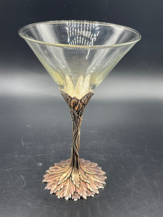 Grey Goose Martini Glass with Pewter Stem