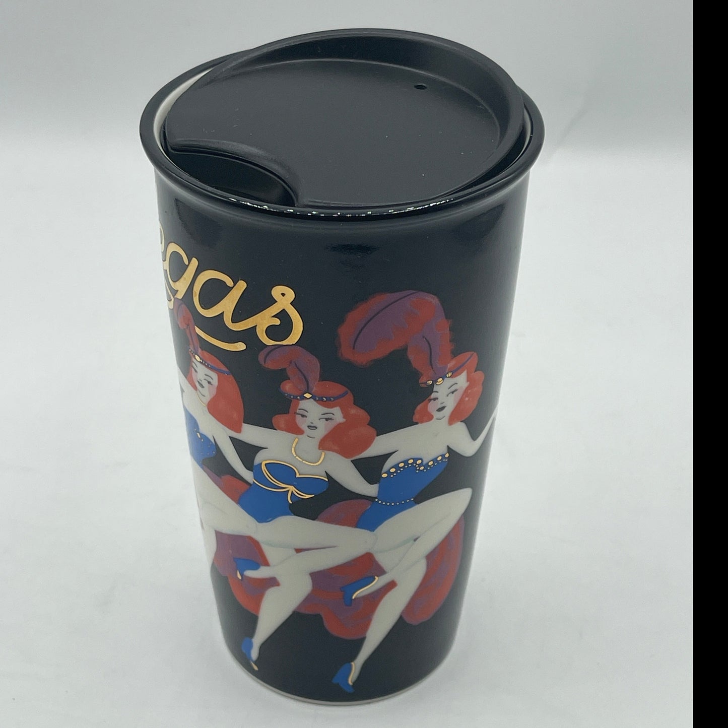 Starbucks Las Vegas Can Can Dancing Girls Travel Mug