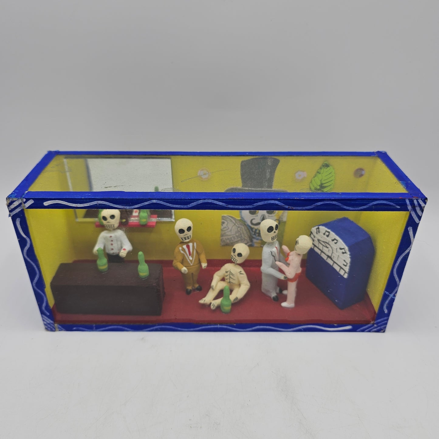 Mexican Folk Art Day of the Dead Diorama Box