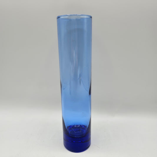 Vintage Blue Glass Bud Vase by Libby