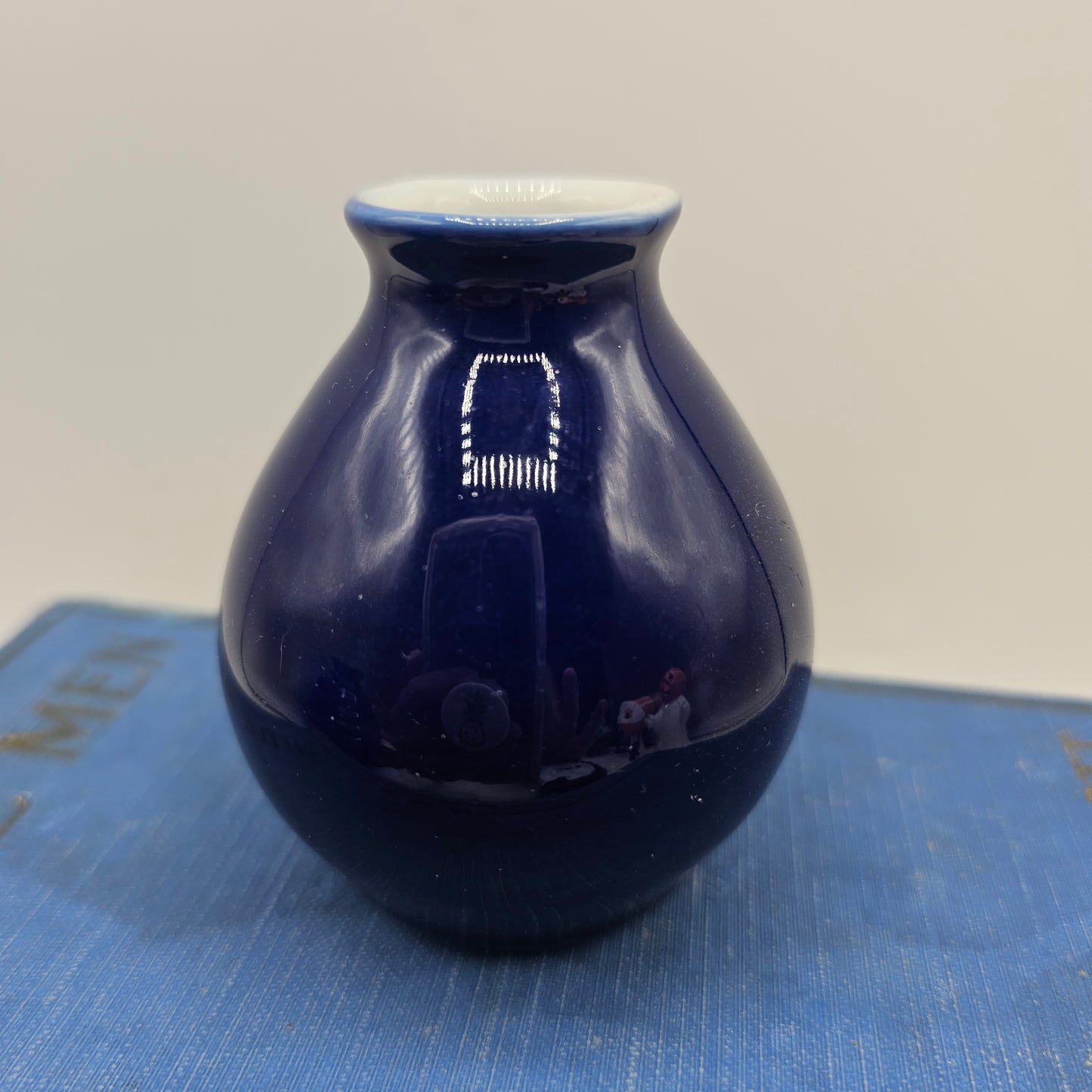 Small Cobalt Blue Ceramic Vase