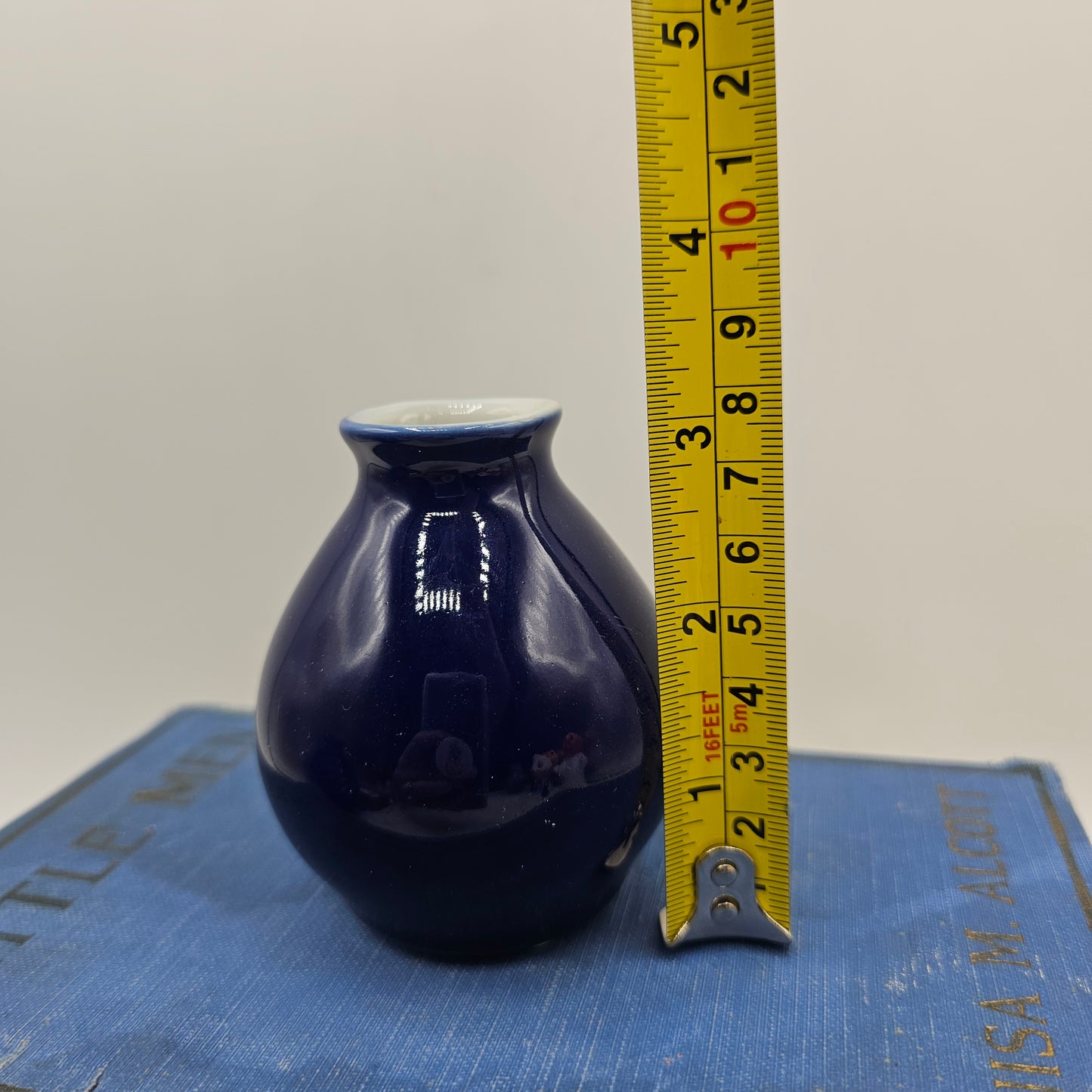 Small Cobalt Blue Ceramic Vase