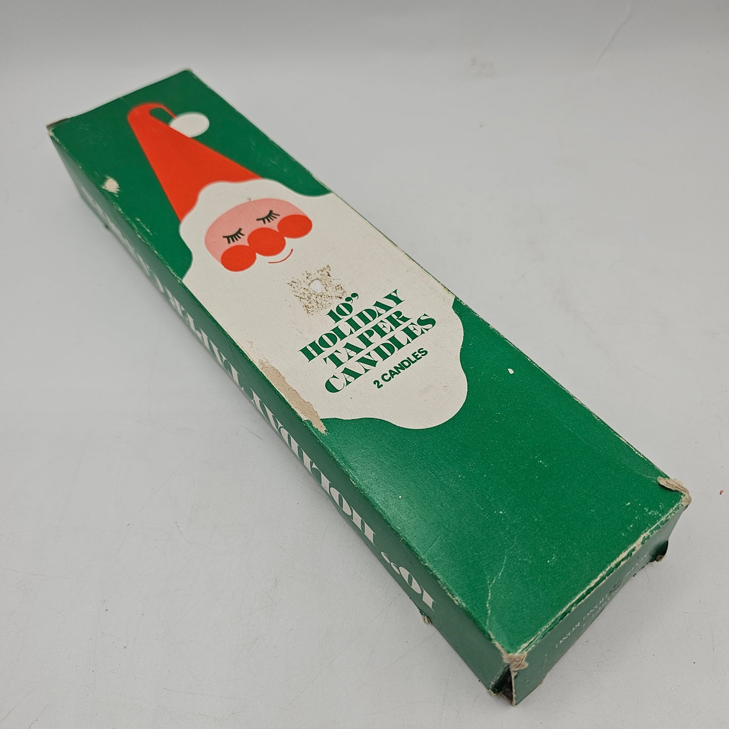 Vintage Christmas Jingle Bell Taper Candles 10"