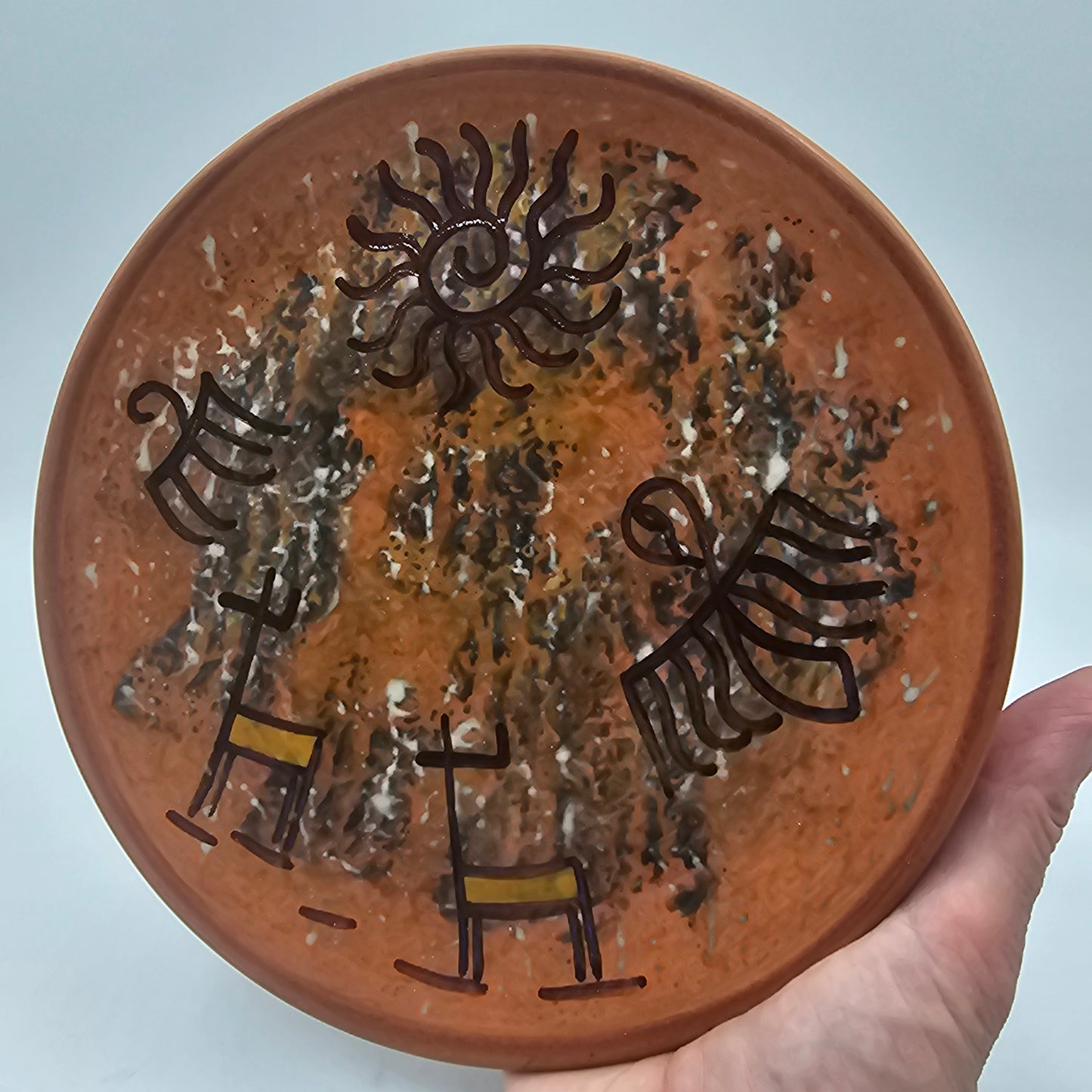 Seminario Glazed Pottery Plate Made in Peru