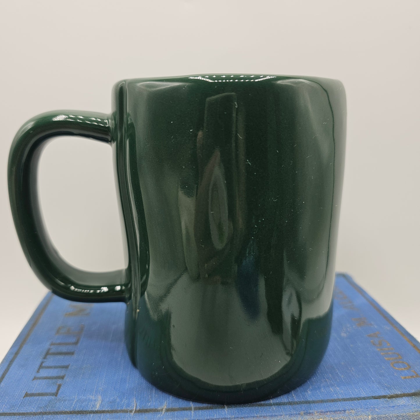 "Believe" Rae Dunn Forest Green Christmas Coffee Mug