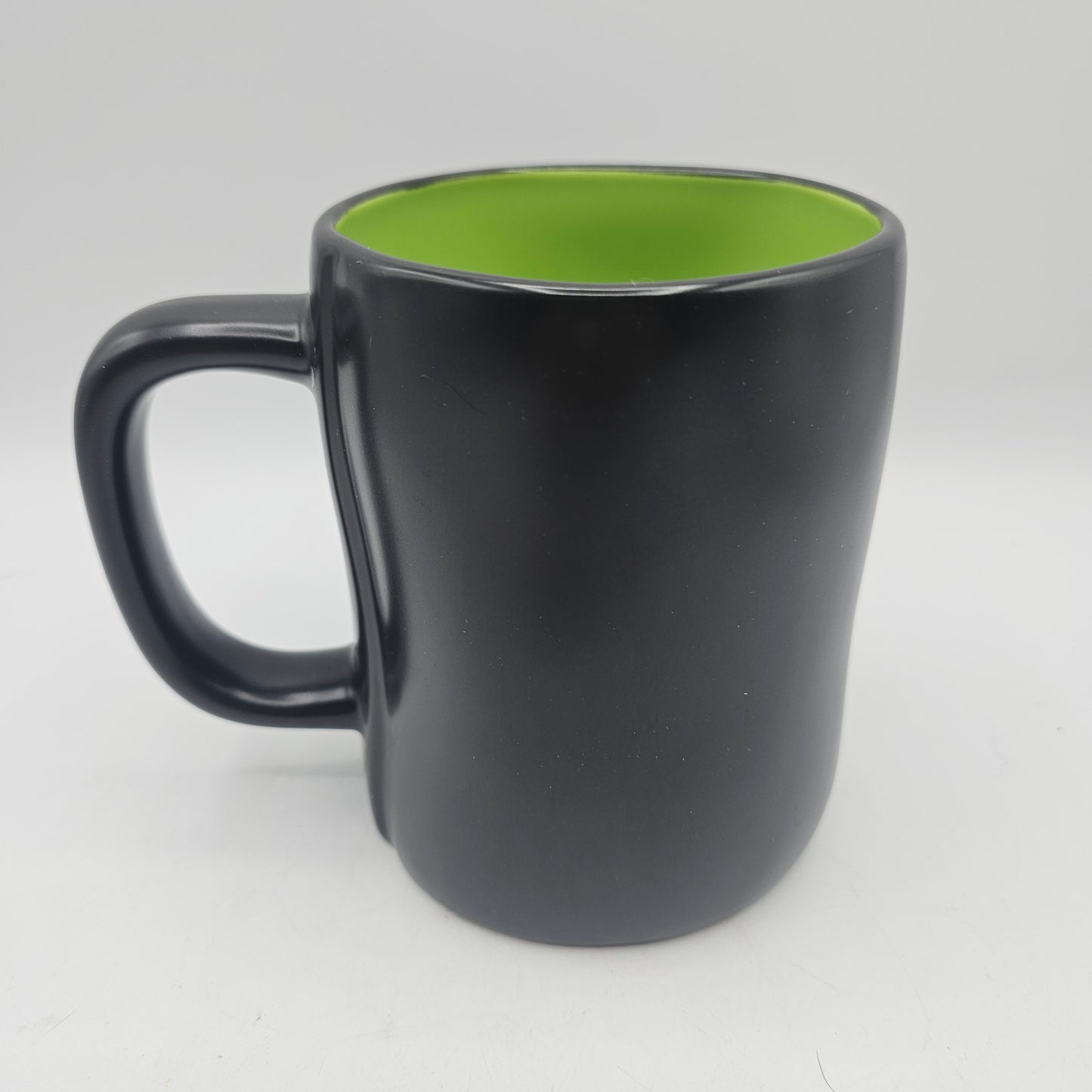 Rae Dunn BEWARE Halloween Mug with Green Interior