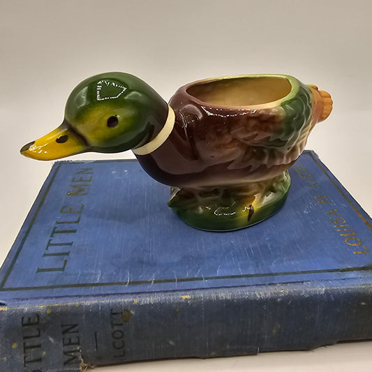 California Pottery Vintage Mallard Duck Planter