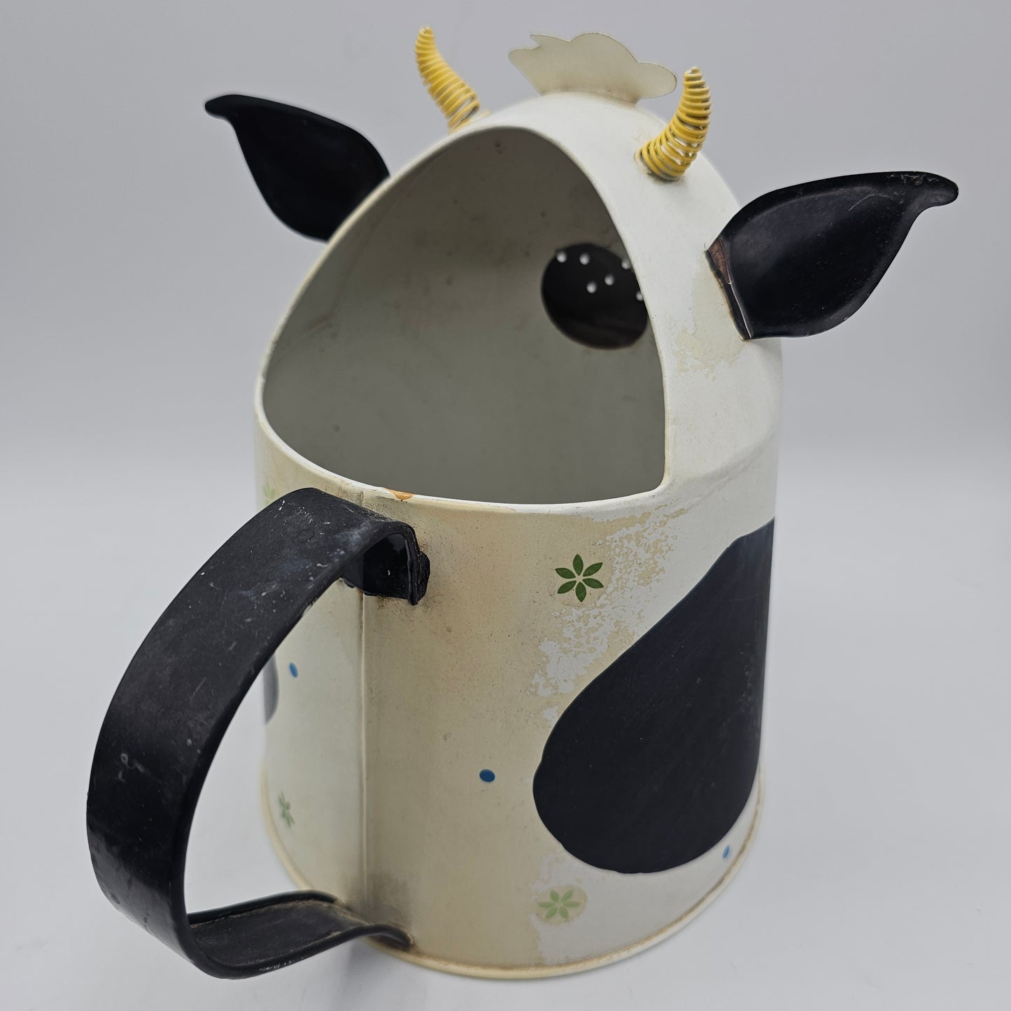 Vintage Metal Cow Watering Can