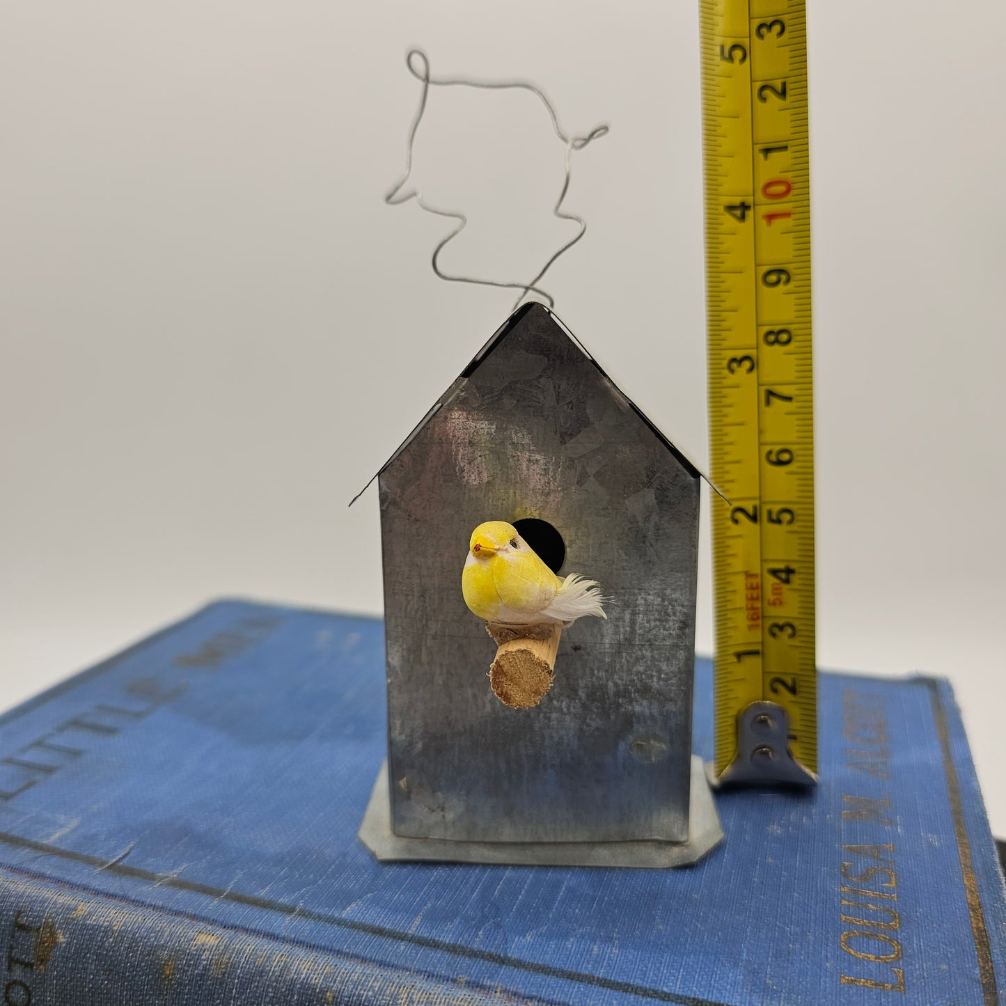 Mini Metal Birdhouse Ornament