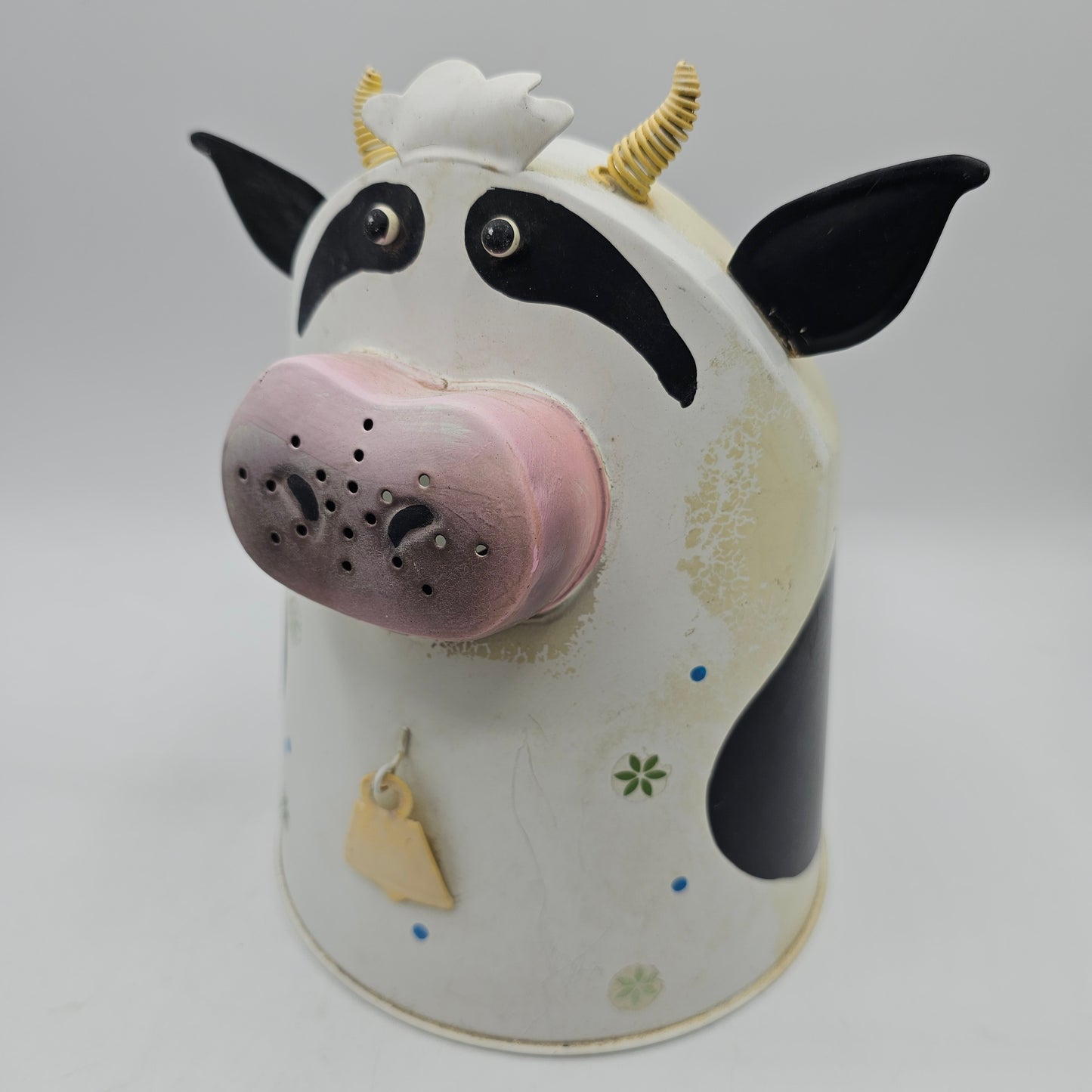 Vintage Metal Cow Watering Can