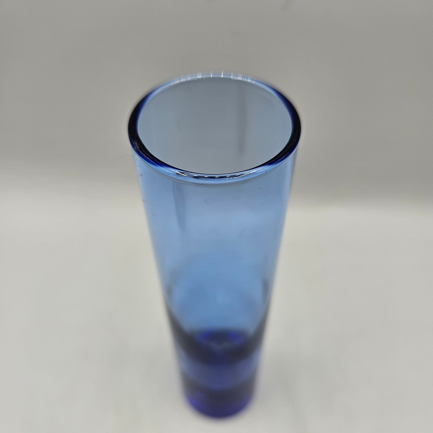 Vintage Blue Glass Bud Vase by Libby