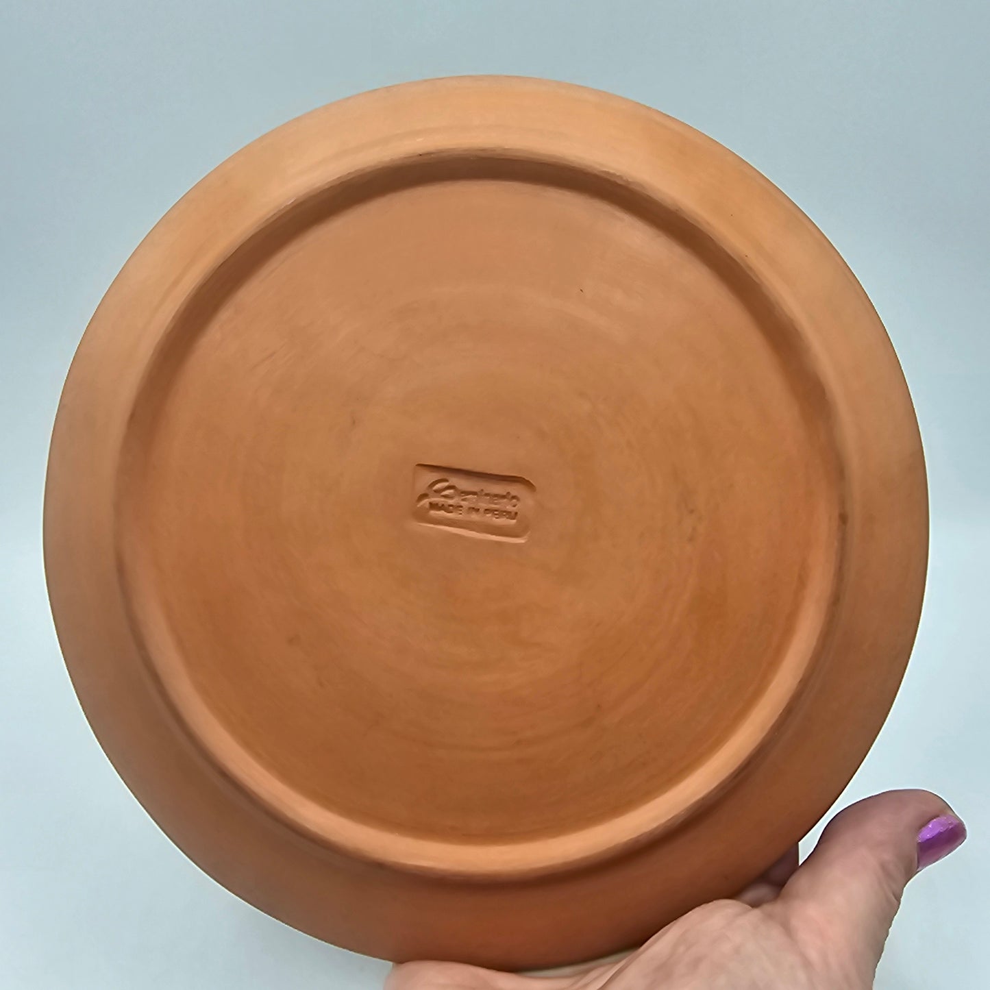 Seminario Glazed Pottery Plate Made in Peru