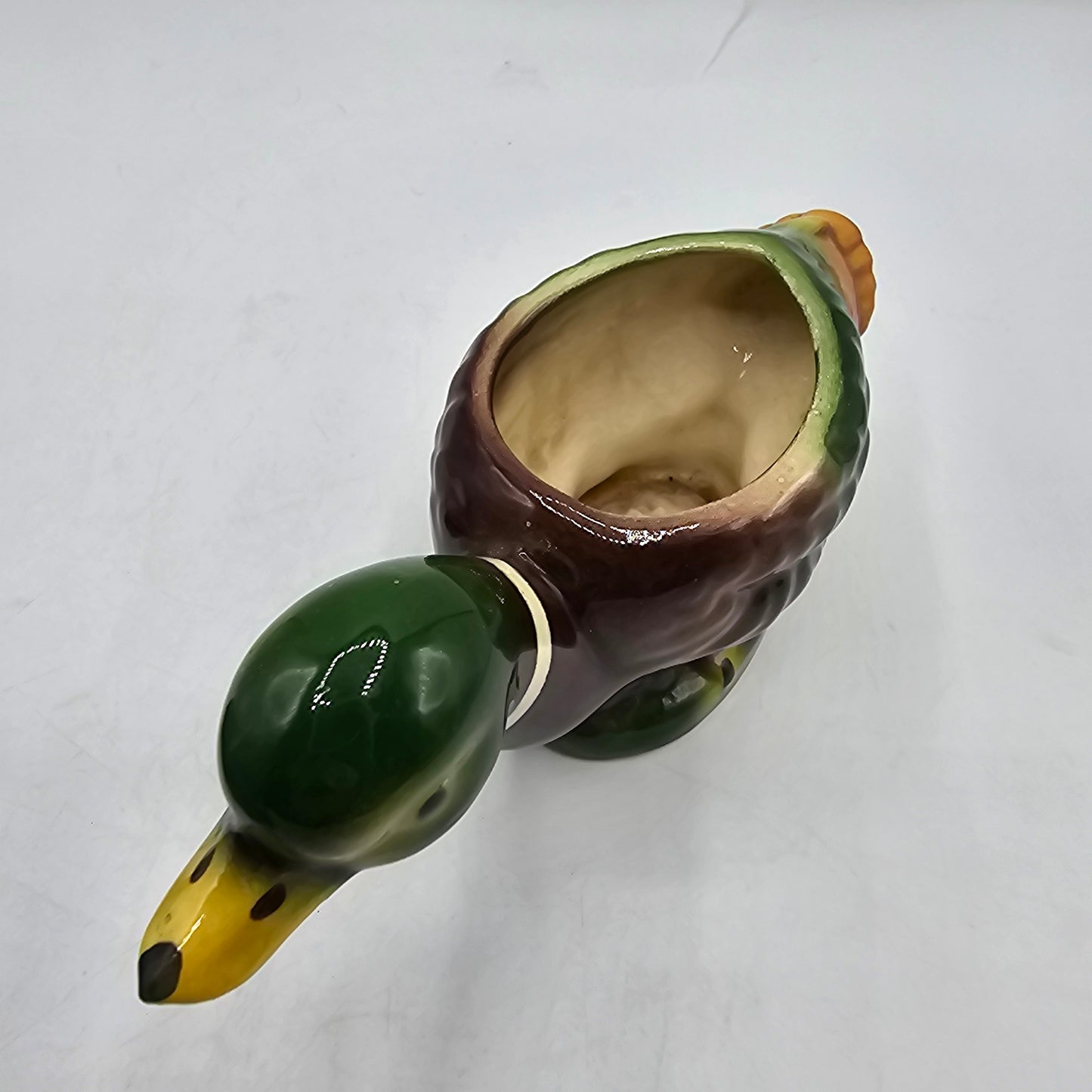 California Pottery Vintage Mallard Duck Planter