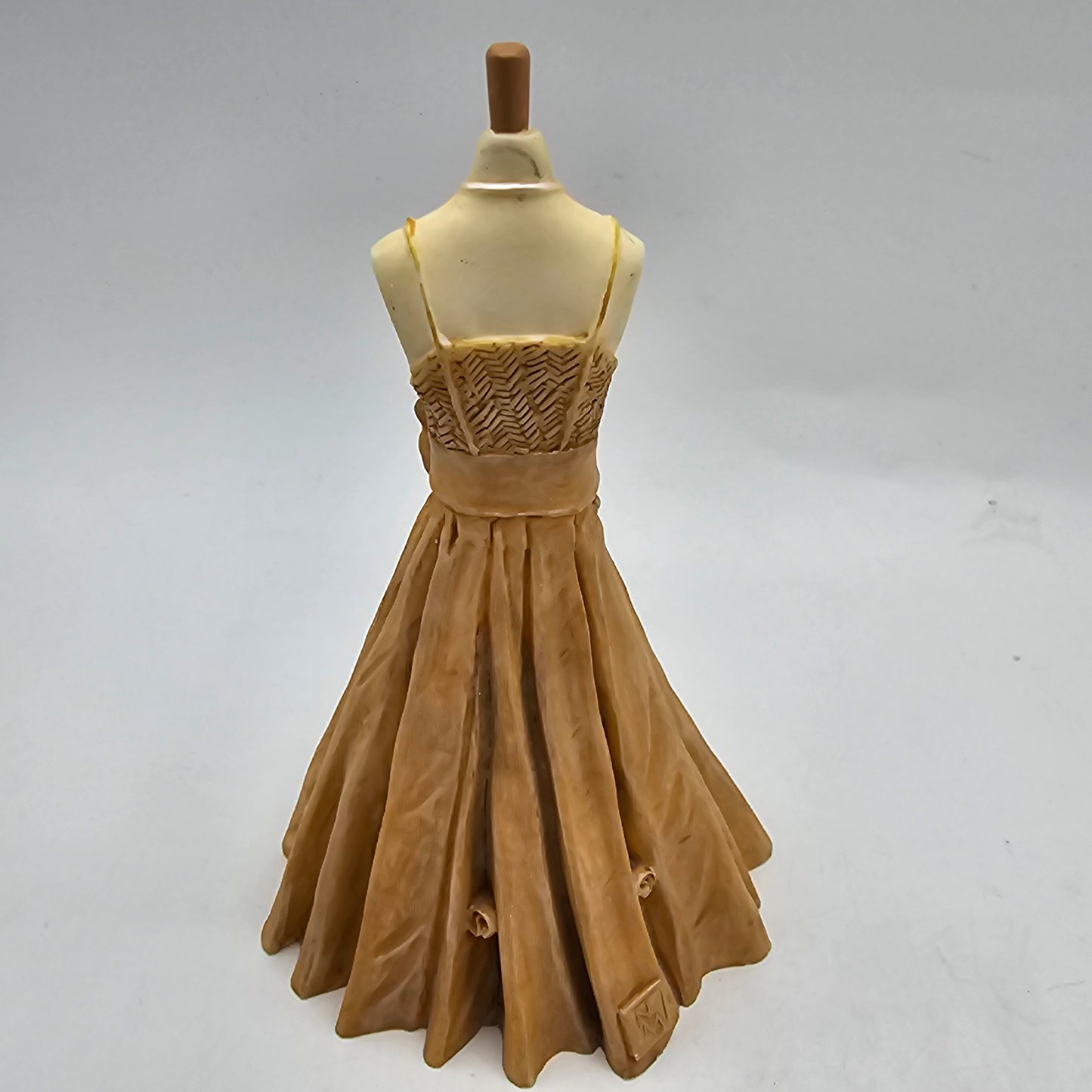 Brown Strappy Dress Form Figurine