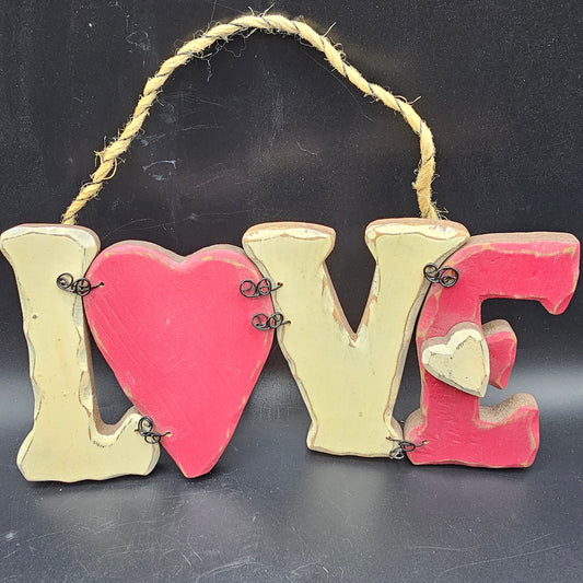 Wooden "LOVE" Wall Hanging