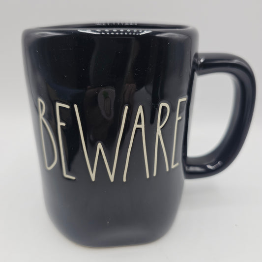 Rae Dunn Black Beware Mug