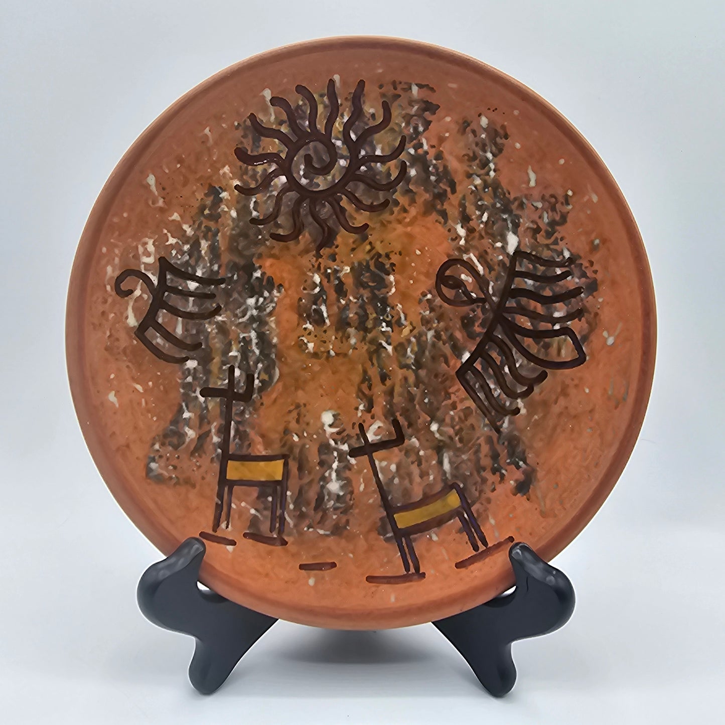 Seminario Glazed Pottery Plate Made in Peru