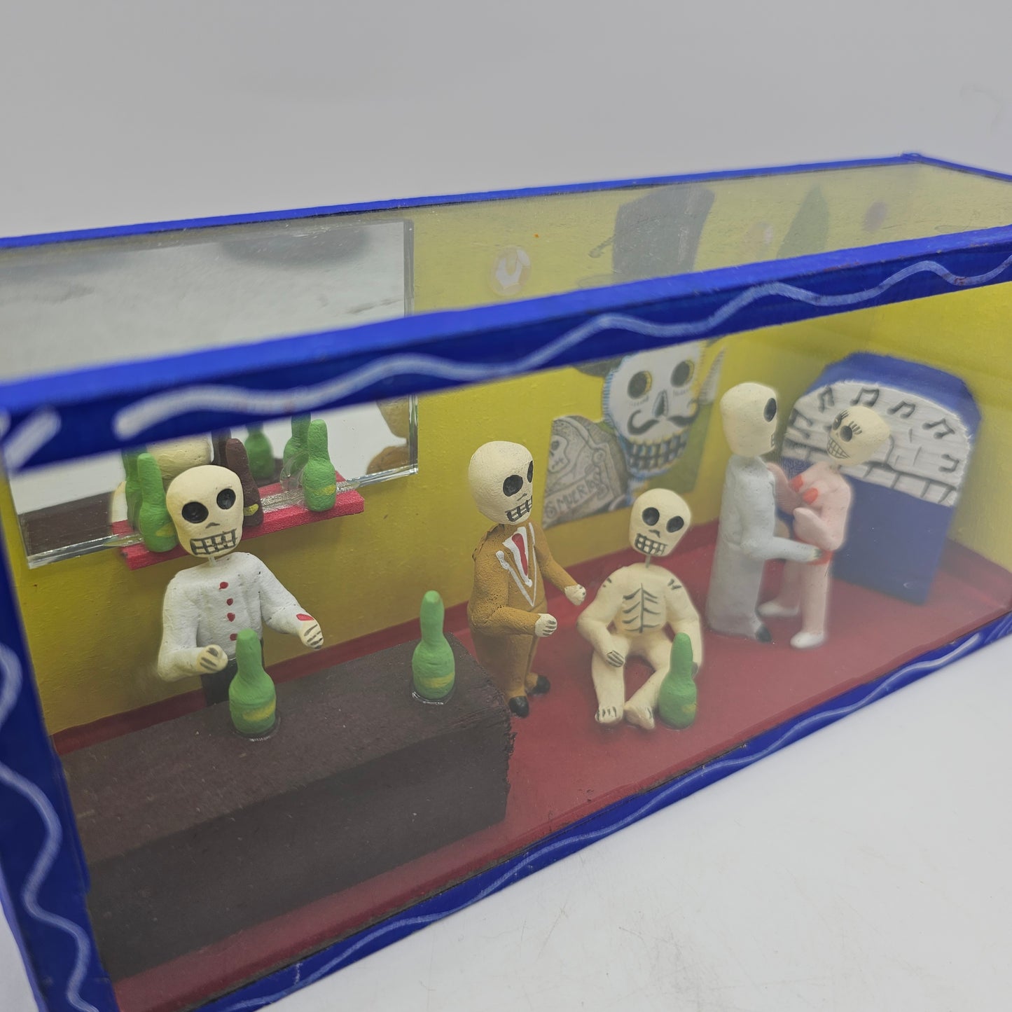 Mexican Folk Art Day of the Dead Diorama Box